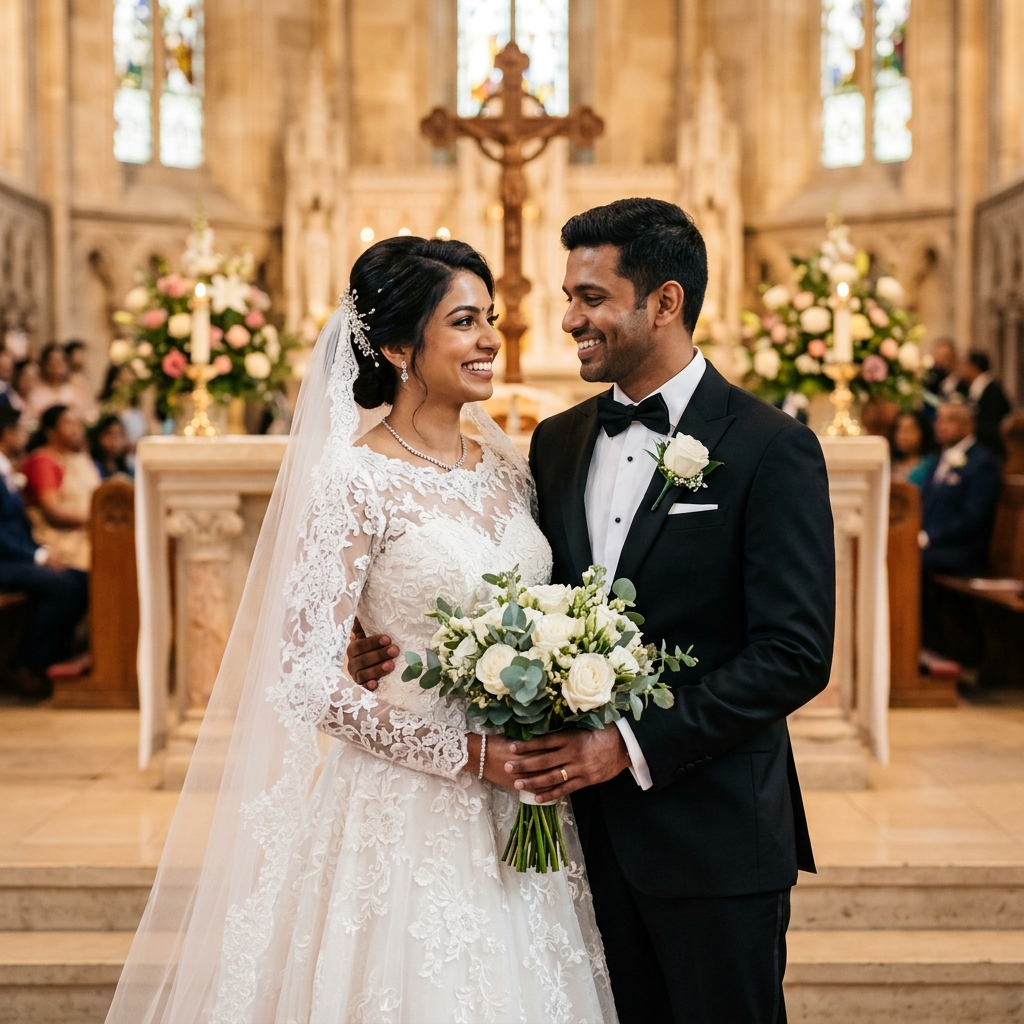 Happy Christian couple